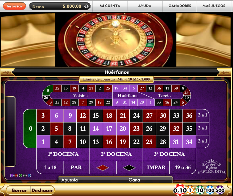 Live roulette bet365