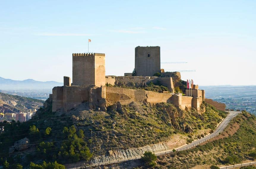 castillo de lorca murcia