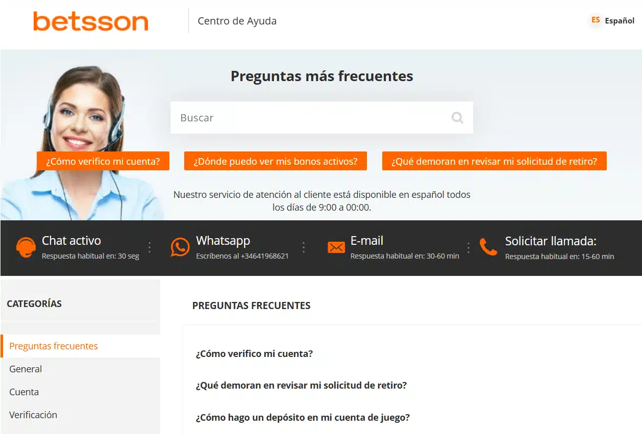 Ayuda Betsson