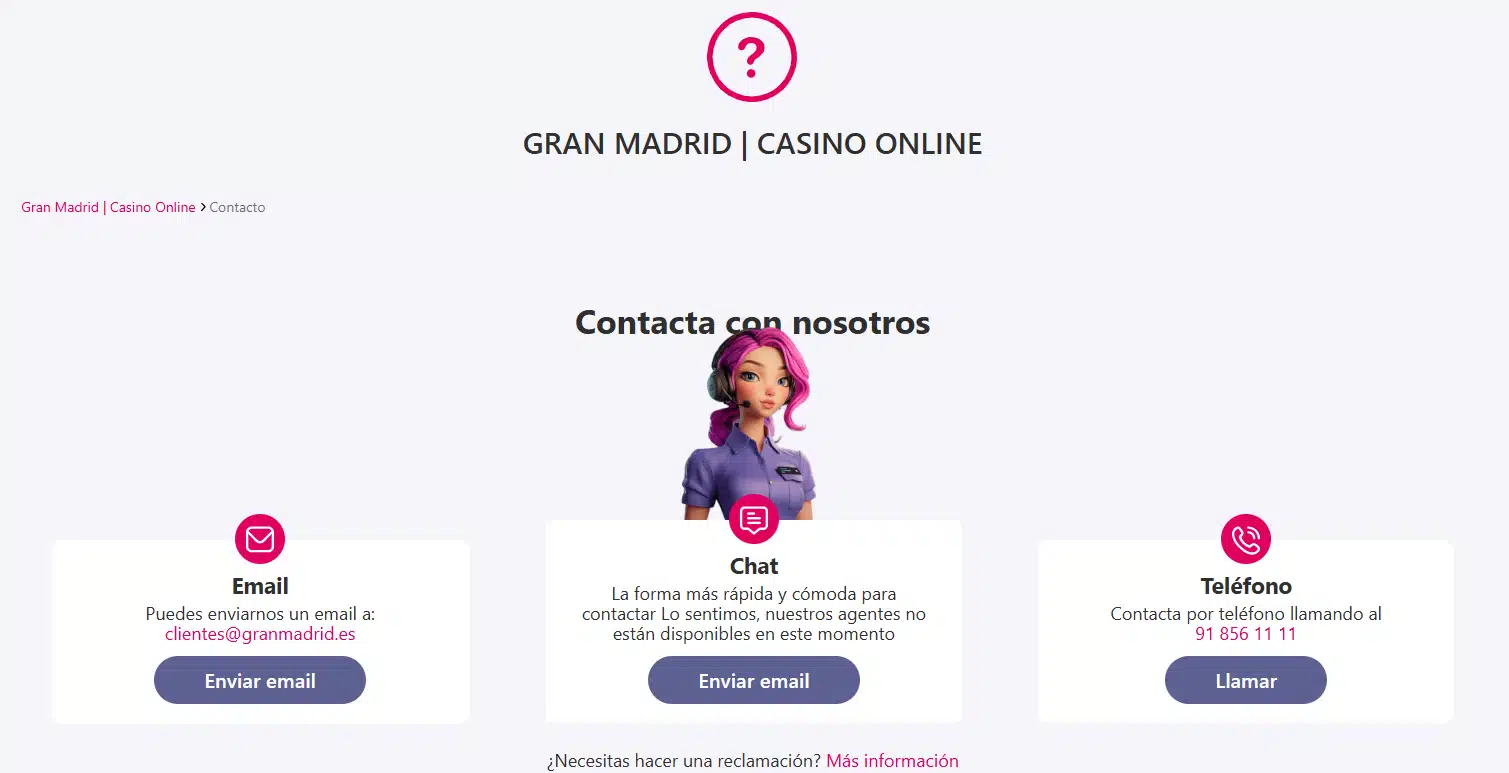Ayuda Casino Gran Madrid