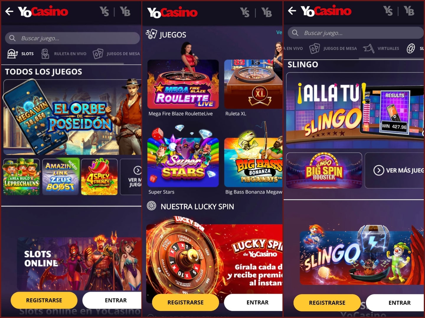 Aplicación YoCasino